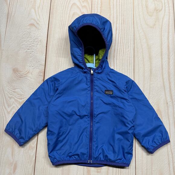 Patagonia Baby Reversible Quilted Toddler 2T Hooded Insulated Jacket - Picture 5 of 7